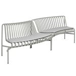 HAY Palissade Park dining bench cushion, in-out, set of 2, sky grey