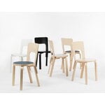 Artek Aalto chair 66, black linoleum