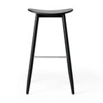 Massproductions Icha bar stool, 65 cm, black stained oak