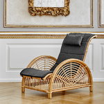 Sika-Design Paris lounge chair, dark grey seat cushion