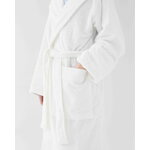 Tekla Hooded bathrobe, snow white