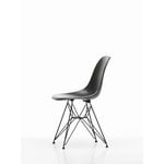 Vitra Eames DSR Fiberglass tuoli, elephant hide grey - musta