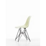 Vitra Eames DSR Fiberglass tuoli, parchment - musta