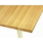 Vitra EM Table 240 x 90 cm, oak - Prouvé Blanc Colombe