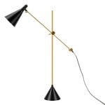 Innolux Tapio lampada da terra, nero - ottone, immagine extra