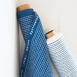 Artek Rivi canvas cotton fabric, 150 x 300 cm, white - blue
