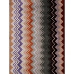 Missoni Home Giacomo chevron cotton terry hooded bathrobe, 165 green multicolour, extra image