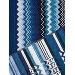 Missoni Home Giacomo bath sheet, 100 x 150 cm, 50 blue, extra image