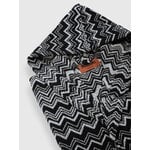 Missoni Home Bata de baño con capucha Keith, 601 negro y blanco, imagen extra