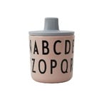 Design Letters Eat & Learn ABC melamiinikuppi, vaaleanpunainen