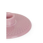 Lyngby Porcelain Portacandela Rhombe Color, rosa