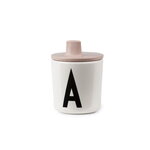 Design Letters Drink lid for kids cup, pink