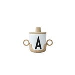 Design Letters Drink lid for kids cup, beige