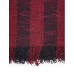 Tom Dixon Band plaid, 160 x 200 cm, bordeaux - noir, image extra