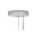 Hem Knuckle Linear chandelier, brushed aluminum