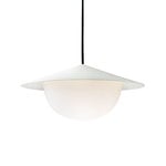 AGO Lampada a sospensione Alley, LED integrato, piccola, egg white