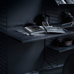 String Furniture String work desk, black stained ash