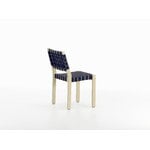 Artek Aalto chair 611, birch - black/blue webbing