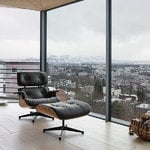 Vitra Eames Lounge Chair, new size, walnut - black leather