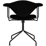 GUBI Masculo chair, swivel base, black upholstery