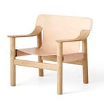 HAY Bernard lounge chair, oak - natural leather