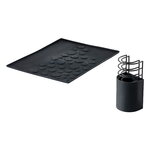 Zone Denmark Scolapiatti Diish, 4 pezzi, nero, immagine extra