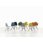 Vitra Sedia Eames DSR Fiberglass, dark ochre - basic dark