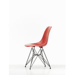 Vitra Eames DSR Fiberglass Stuhl, klassisch rot - Basic Dark