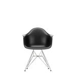 Vitra Sedia Eames DAR, deep black - cromo