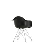 Vitra Eames DAR chair, deep black - chrome