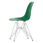 Vitra Eames DSR stol, emerald RE - krom
