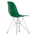 Vitra Eames DSR chair, emerald RE - chrome