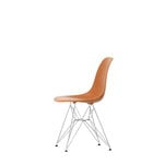 Vitra Eames DSR chair, rusty orange - chrome