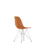 Vitra Eames DSR chair, rusty orange - chrome