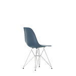 Vitra Eames DSR stol, sea blue RE - krom