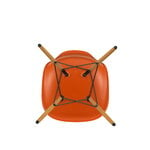Vitra Eames DSW chair, rusty orange - maple