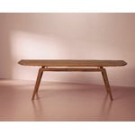 Warm Nordic Surfboard coffee table, teak