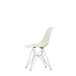 Vitra Eames DSR Fiberglass Chair, parchment - chrome