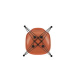 Vitra Eames DSR Fiberglass tuoli, red orange - musta