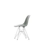 Vitra Sedia Eames DSR Fiberglass, sea foam - cromo