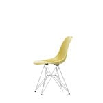 Vitra Eames DSR Fiberglass chair, light ochre - chrome