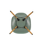Vitra Eames DSW stol, fiberglas, sea foam green - lönn