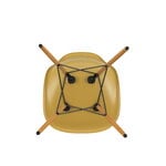 Vitra Sedia Eames DSW Fiberglass, light ochre - acero