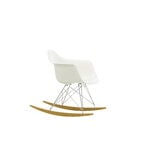 Vitra Chaise à bascule Eames RAR, cotton white RE - chrome - érable