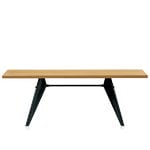 Vitra EM Table 200 x 90 cm, oak - deep black