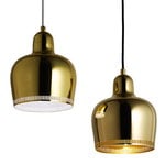 Artek Lampada a sospensione Aalto A330S "Golden Bell Savoy", ottone