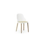 Normann Copenhagen Allez chair, white - moulded wicker - oak