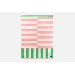 Hem Stripe throw, 130 x 180 cm, pink - green