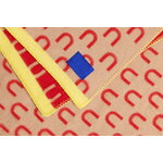Hem Arch throw, 130 x 180 cm, red - beige - yellow