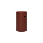 Hem Hide pedestal, red brown textured, extra image